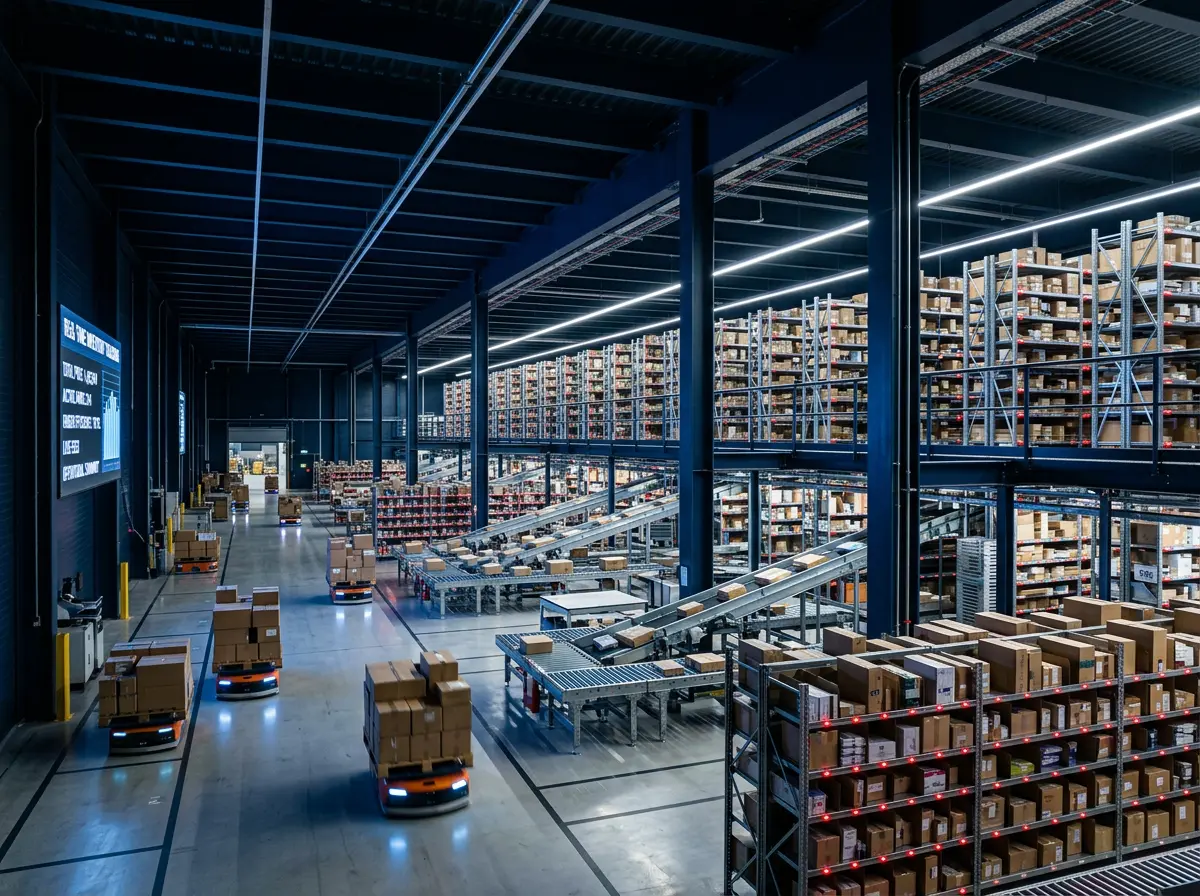 Supply Chain 4.0 - Automatisiertes Logistikzentrum mit autonomen Robotern und IoT-Sensoren