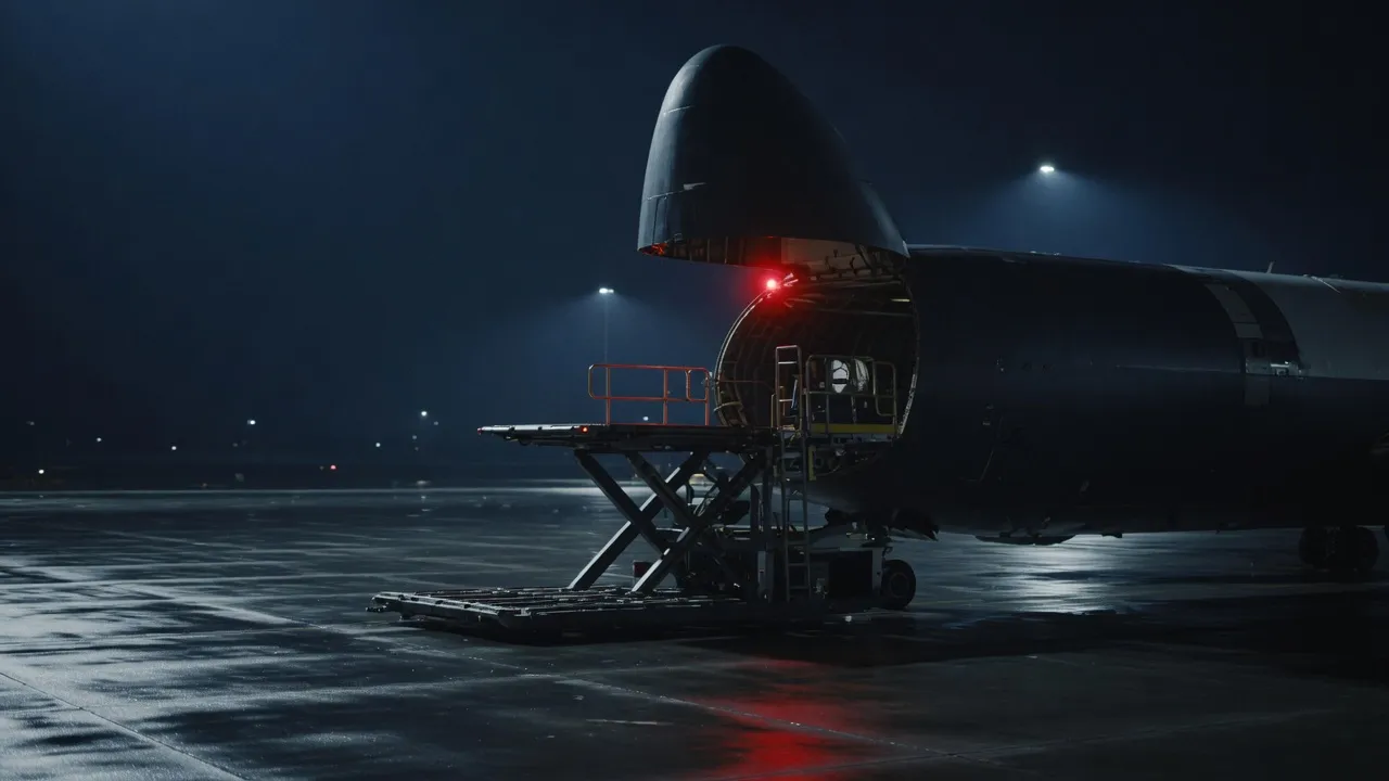 Frachtflugzeug für internationale Luftfracht