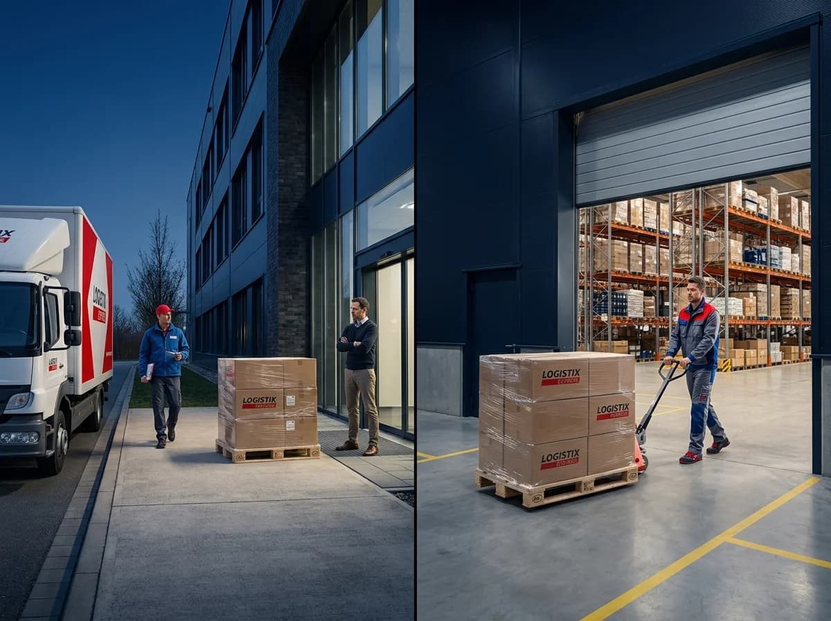 Frei Bordsteinkante vs. Frei Haus - Vergleich der Lieferoptionen