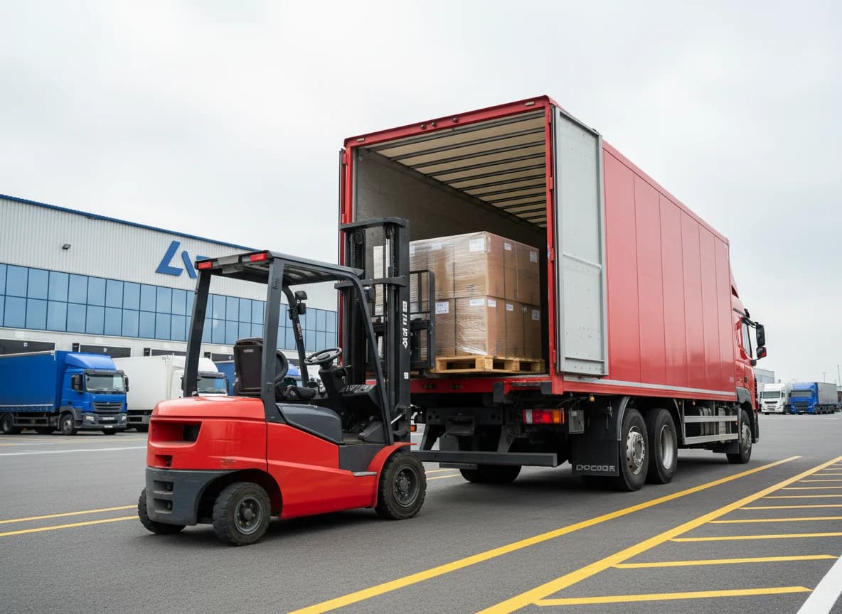 Große Pakete versenden - Spedition mit Hebebühne bei Abholung