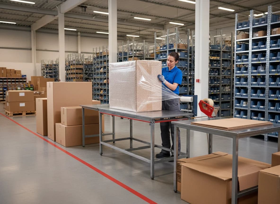 Große Pakete versenden - Richtige Verpackung mit Luftpolsterfolie