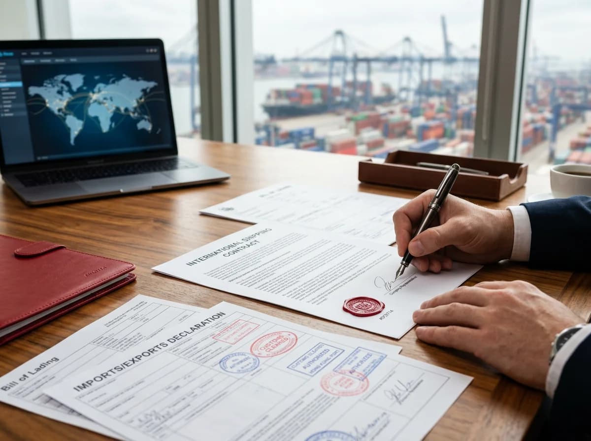 Incoterms - Internationale Handelsverträge und Versanddokumente prüfen