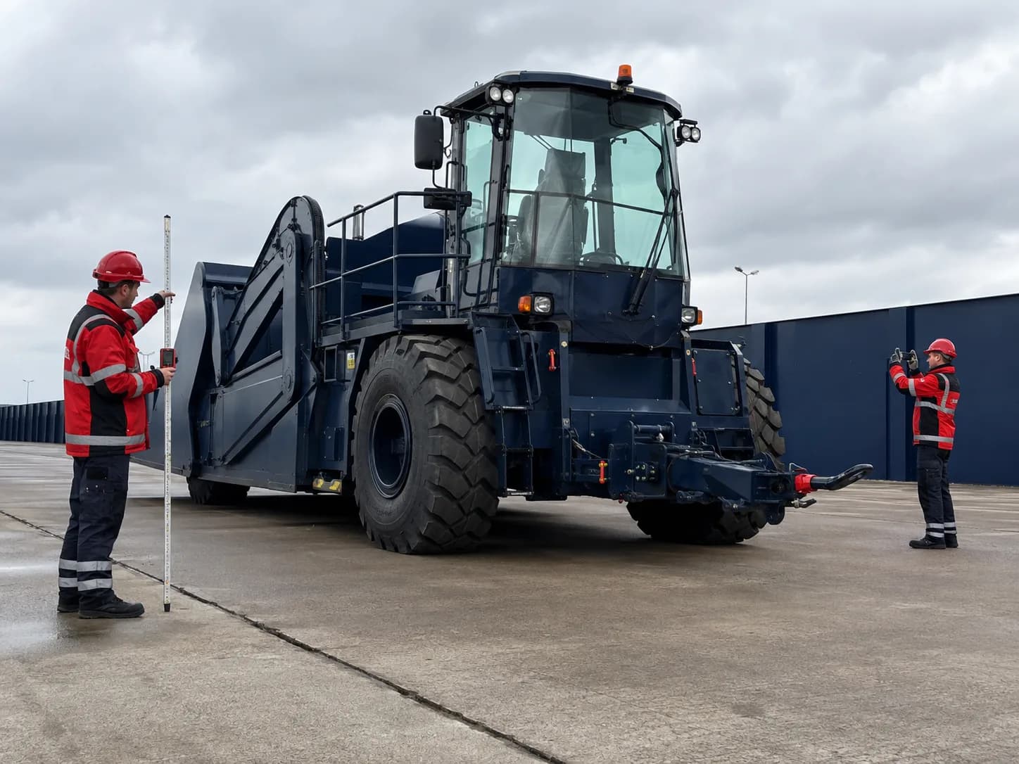 RoRo-Transport - technische Vorprüfung einer rollfähigen Maschine