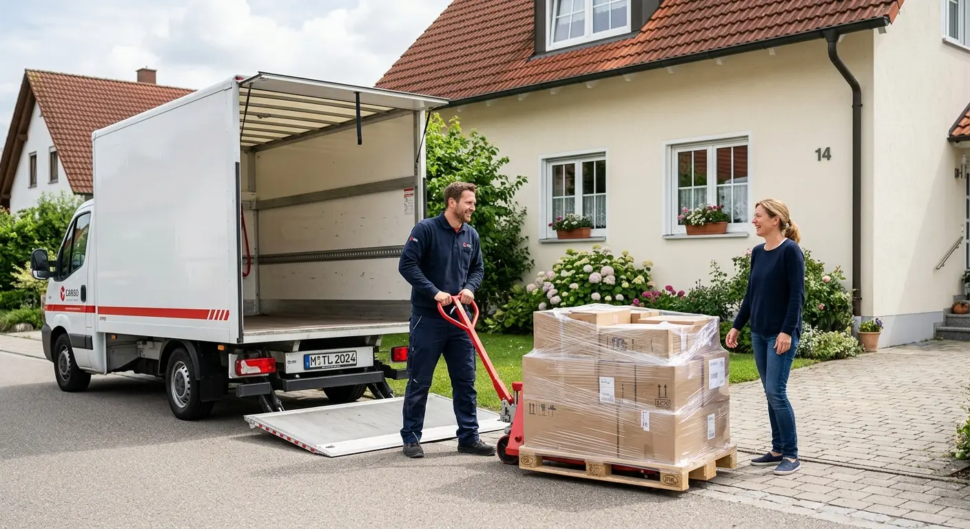 Spedition - Palettenlieferung an Gewerbekunden per LKW